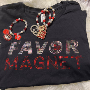 Favor Magnet Bling Tee - Women